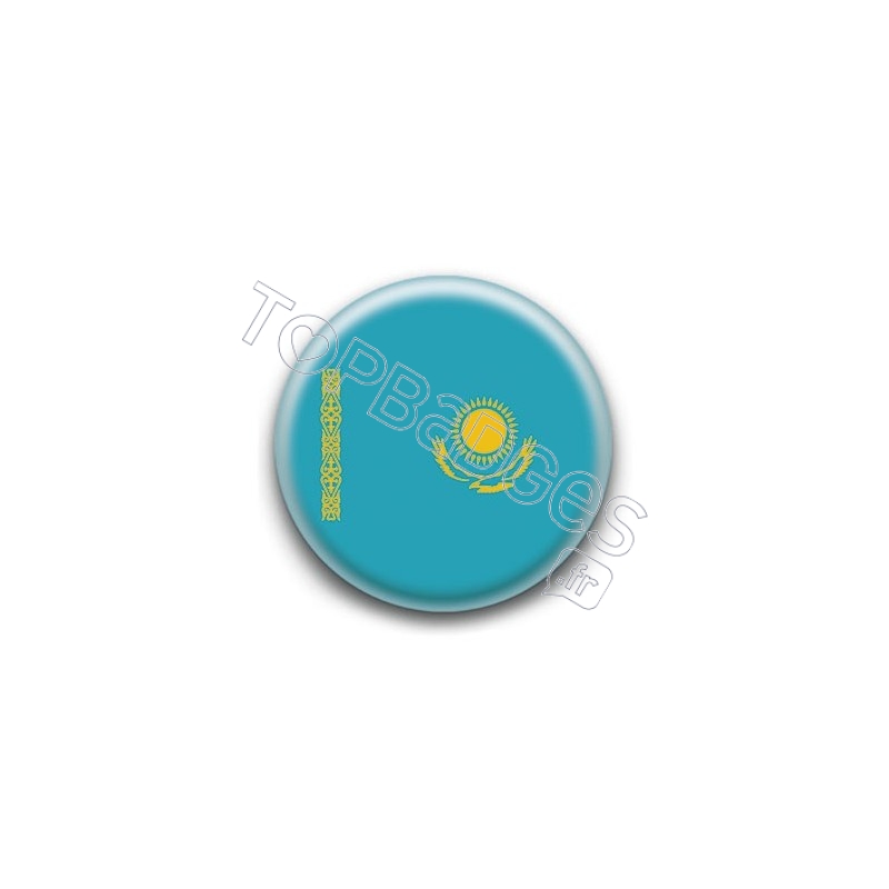 Badge Drapeau Kazakhstan