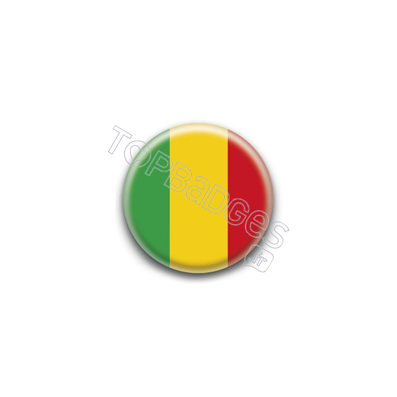 Badge Drapeau Mali