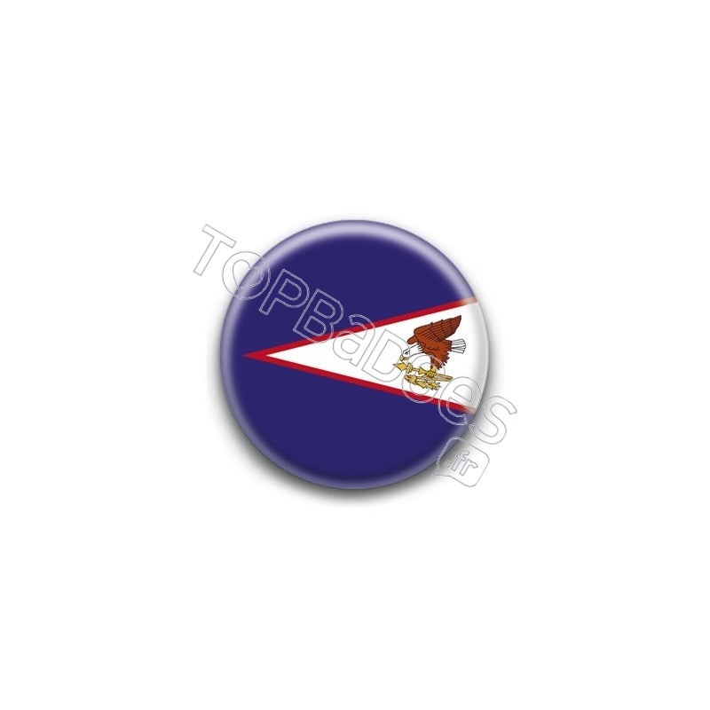 Badge Drapeau Samoa Américaines