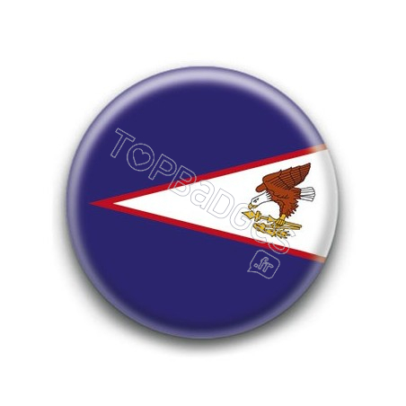 Badge Drapeau Samoa Américaines