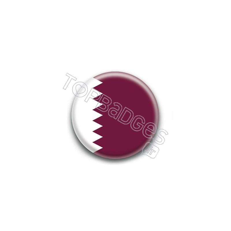 Badge Drapeau Qatar