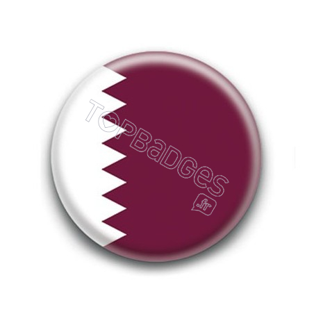 Badge Drapeau Qatar