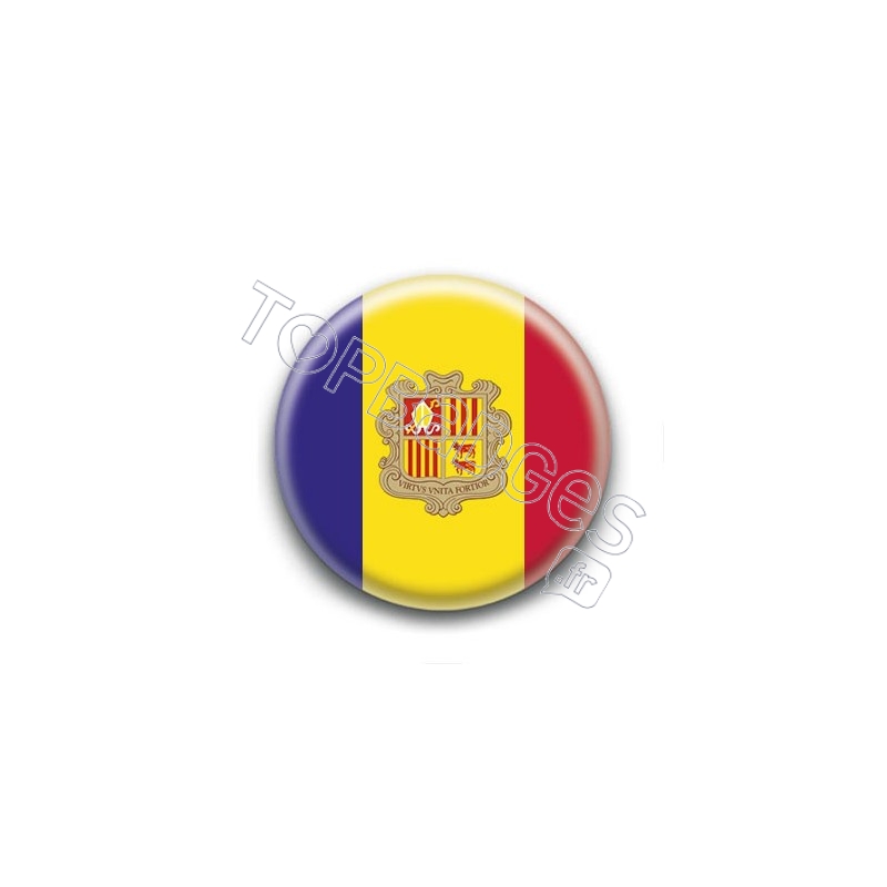 Badge Drapeau Andorre