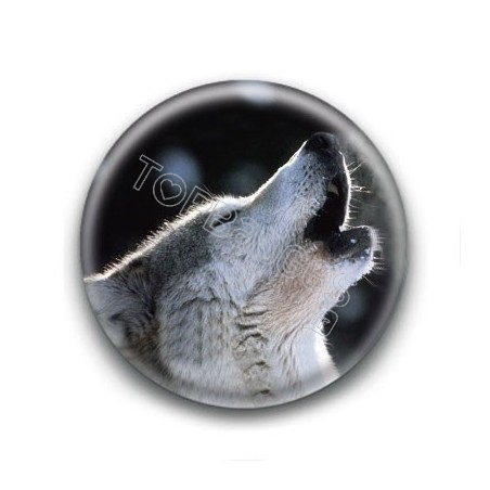 Badge Loup Hurlant