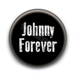 Badge : Johnny forever, fond noir