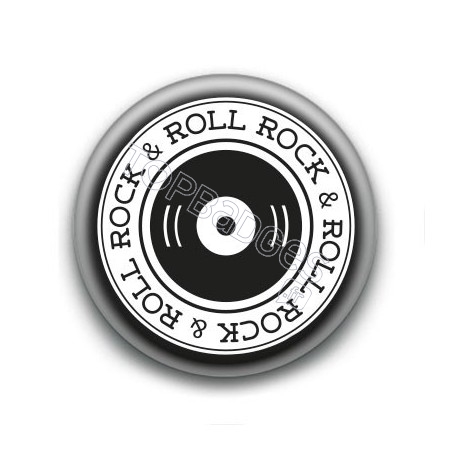 Badge Rock & Roll Vinyle