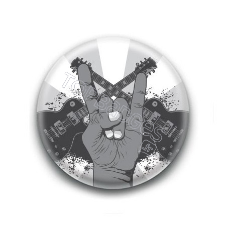 Badge Guitares & Cornes du diable 