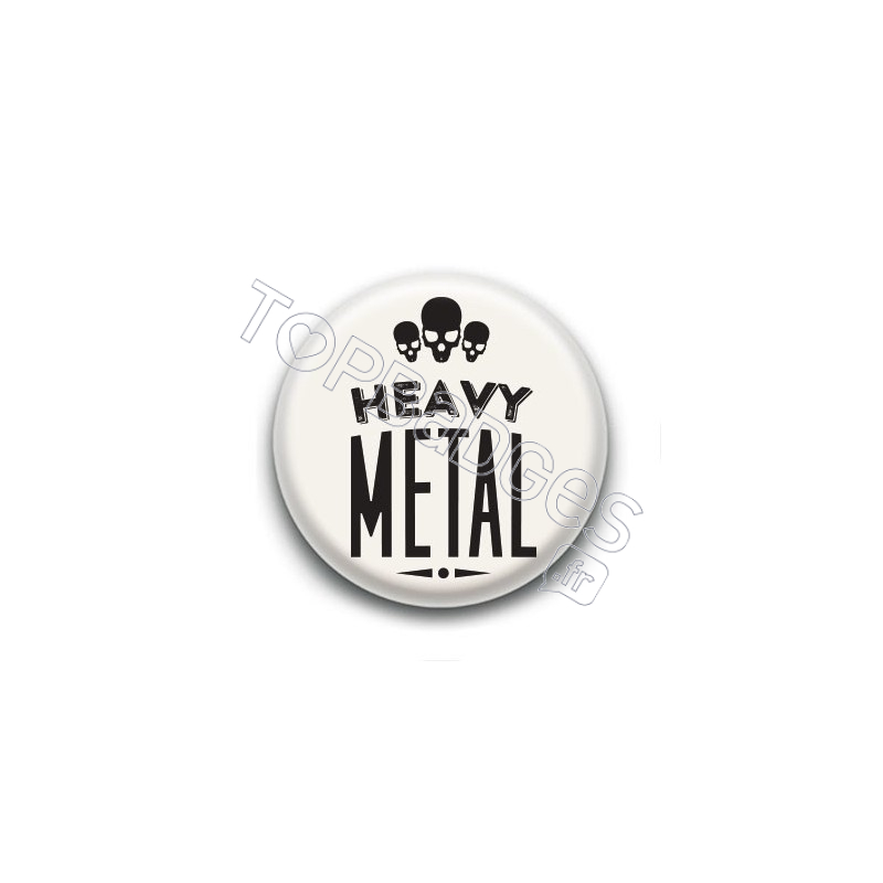 Badge Heavy Métal