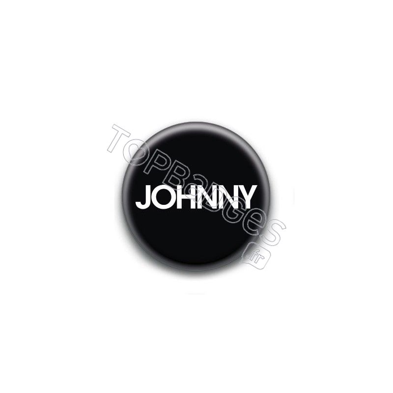 Badge : Johnny, fond noir 1