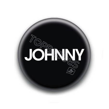 Badge : Johnny, fond noir 1