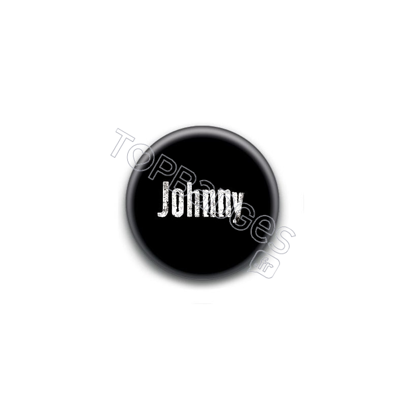 Badge : Johnny H, fond noir 2