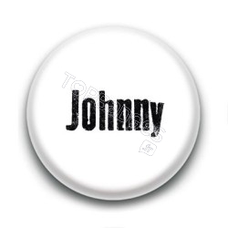 Badge : Johnny H, fond blanc 2