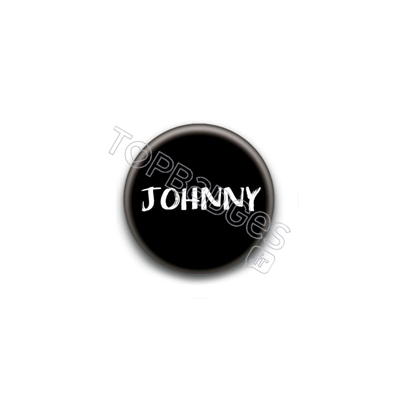Badge : Johnny H, fond noir 3