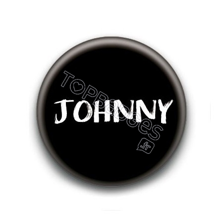 Badge : Johnny H, fond noir 3