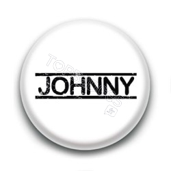 Badge : Johnny H, fond blanc 4