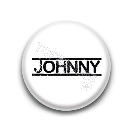 Badge : Johnny H, fond blanc 4