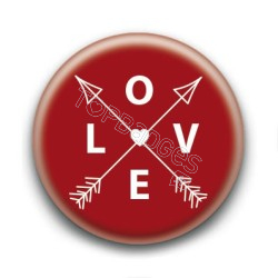 Badge LOVE Rouge