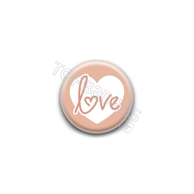 Badge : Coeur love