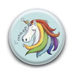 Badge Fabulous Unicorn