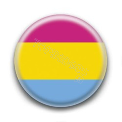 Badge : Drapeau pansexuel