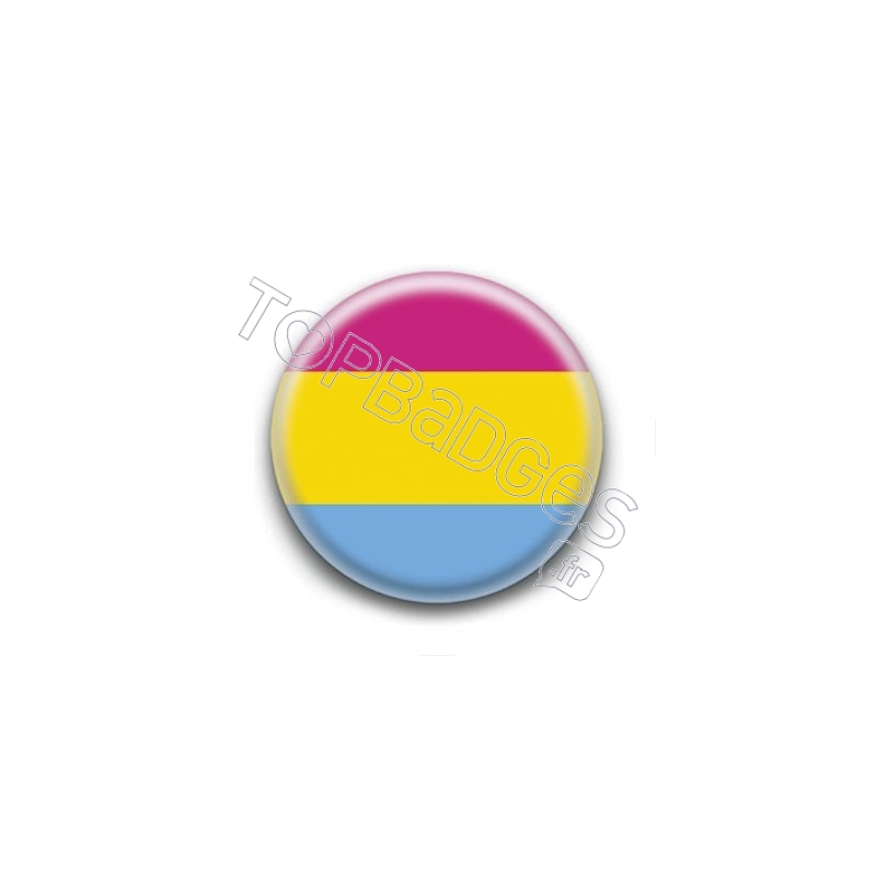 Badge : Drapeau pansexuel