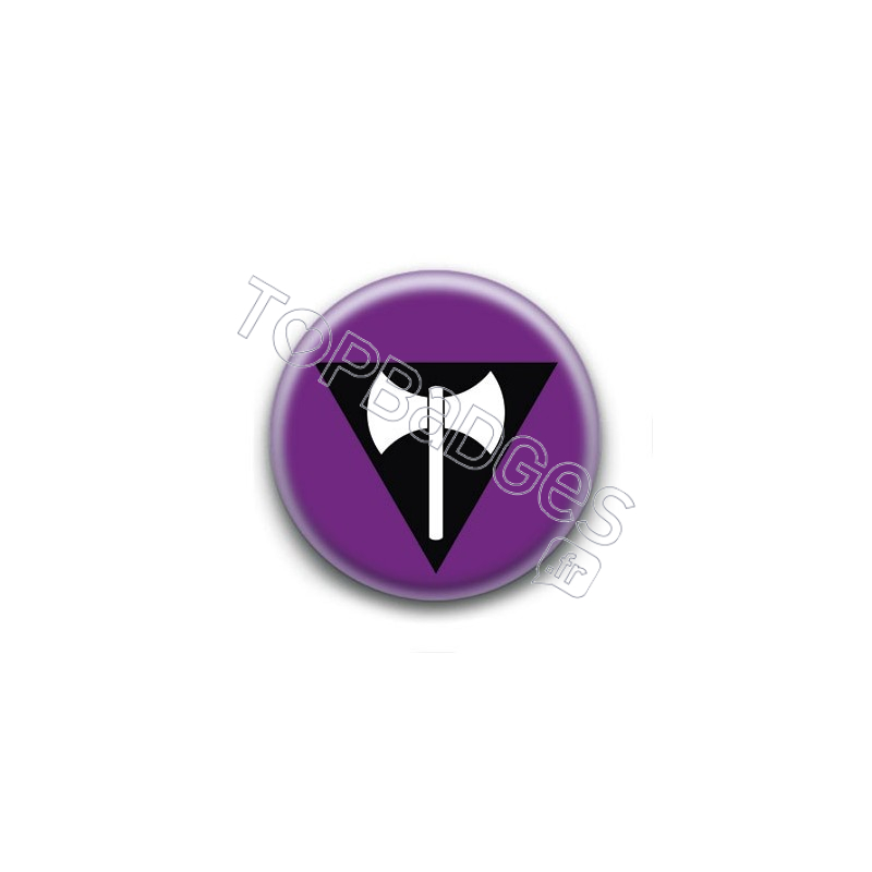 Badge : Drapeau lesbien