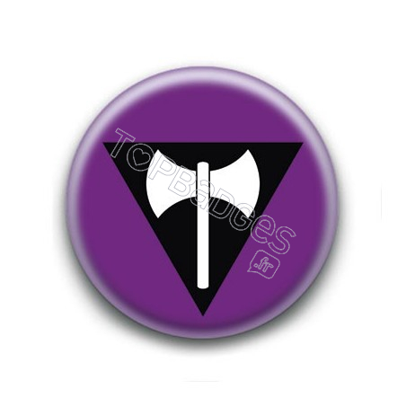 Badge : Drapeau lesbien