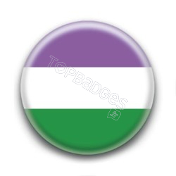 Badge : Drapeau genderqueer