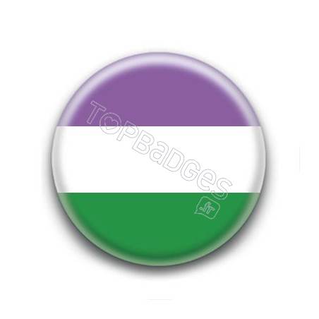 Badge : Drapeau genderqueer