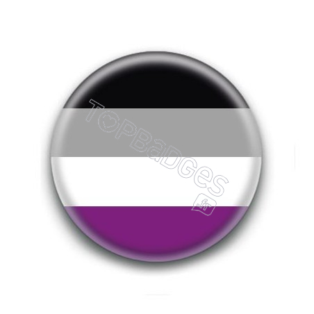 Badge : Drapeau asexuel