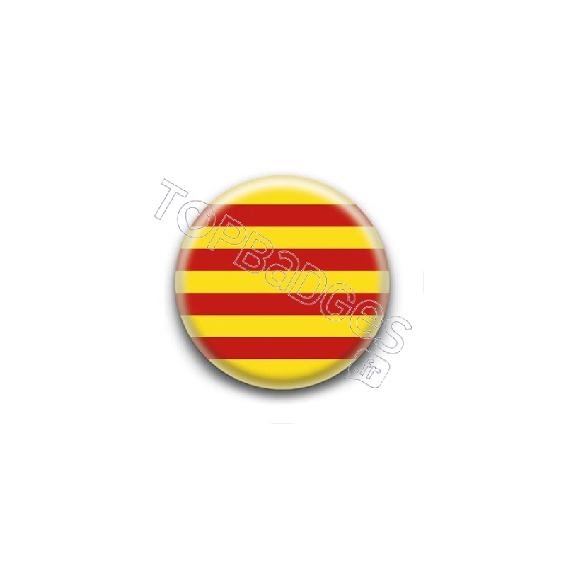 Badge Drapeau de la Catalogne