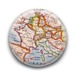 Badge vieille carte de l'Europe