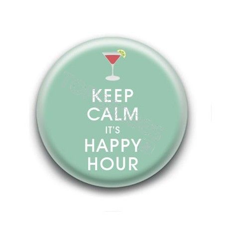 Badge Keep Calm & Happy Hour