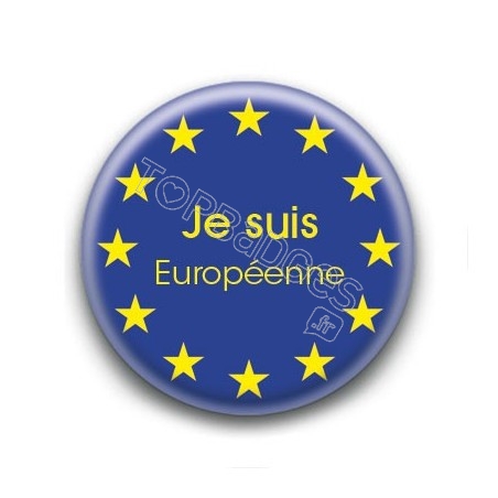 Badge Je suis Européenne