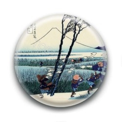 Badge : Prospecteurs, estampe japonaise