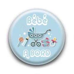 Badge Bébé à Bord Bleu