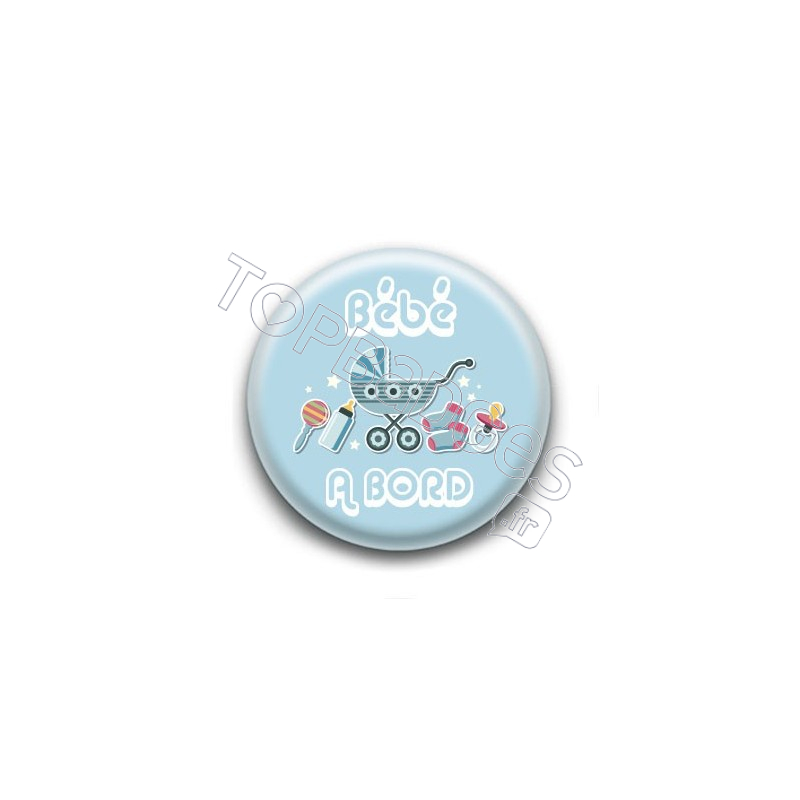 Badge Bébé à Bord Bleu