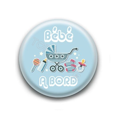 Badge Bébé à Bord Bleu