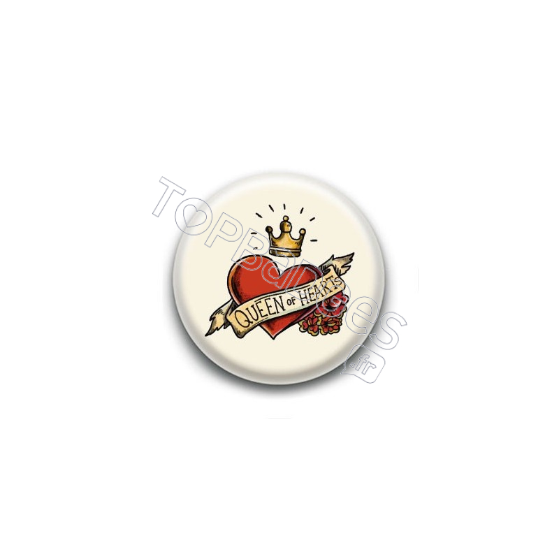 Badge Tatoo Queen of Hearts