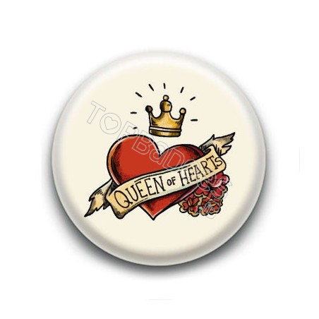 Badge Tatoo Queen of Hearts