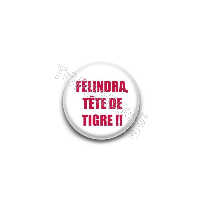 Badge : Félindra, tête de tigre !!