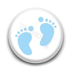 Badge Petits Pieds Bleus