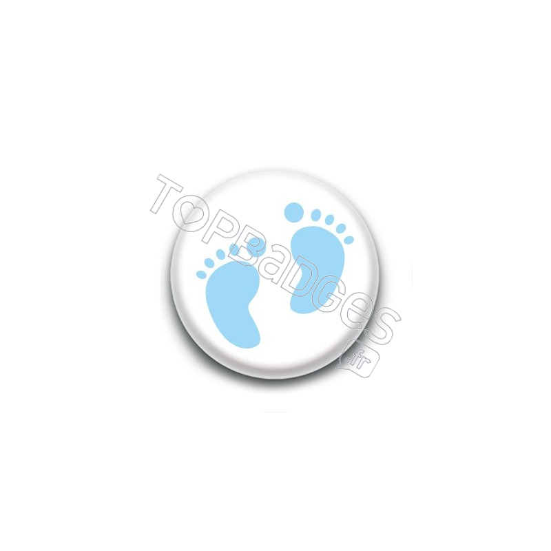 Badge Petits Pieds Bleus