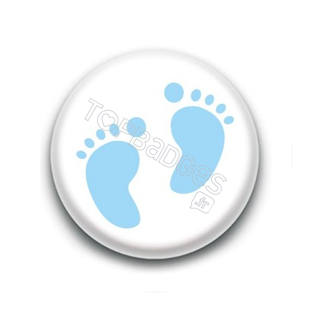 Badge Petits Pieds Bleus