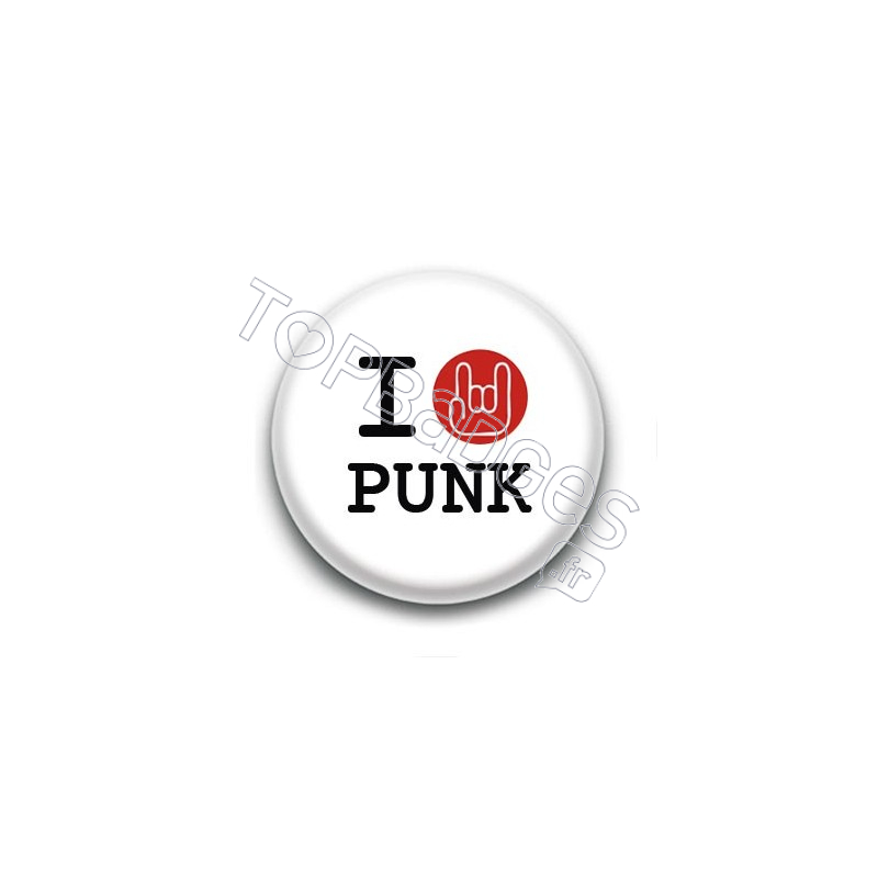 Badge I Love Punk