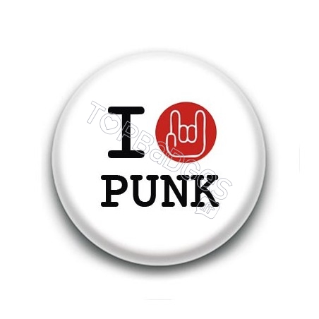 Badge I Love Punk