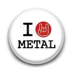 Badge I Love Metal