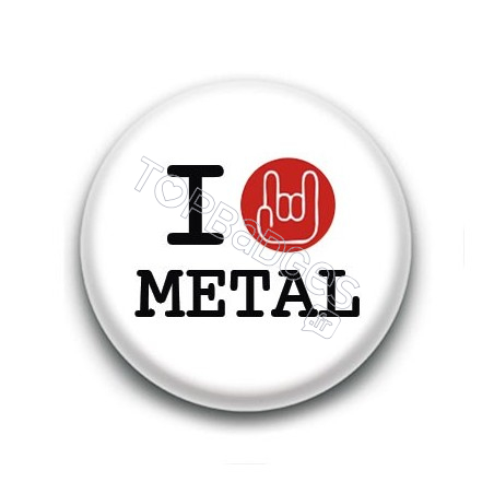 Badge I Love Metal