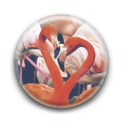 Badge Flamants Roses