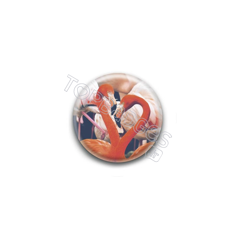 Badge Flamants Roses